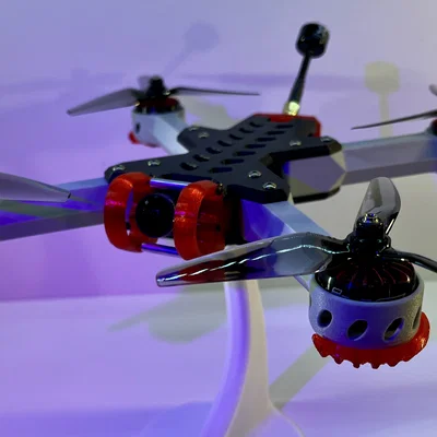 Dragonfly FPV Drone – Khung quad 5" in 3D modular