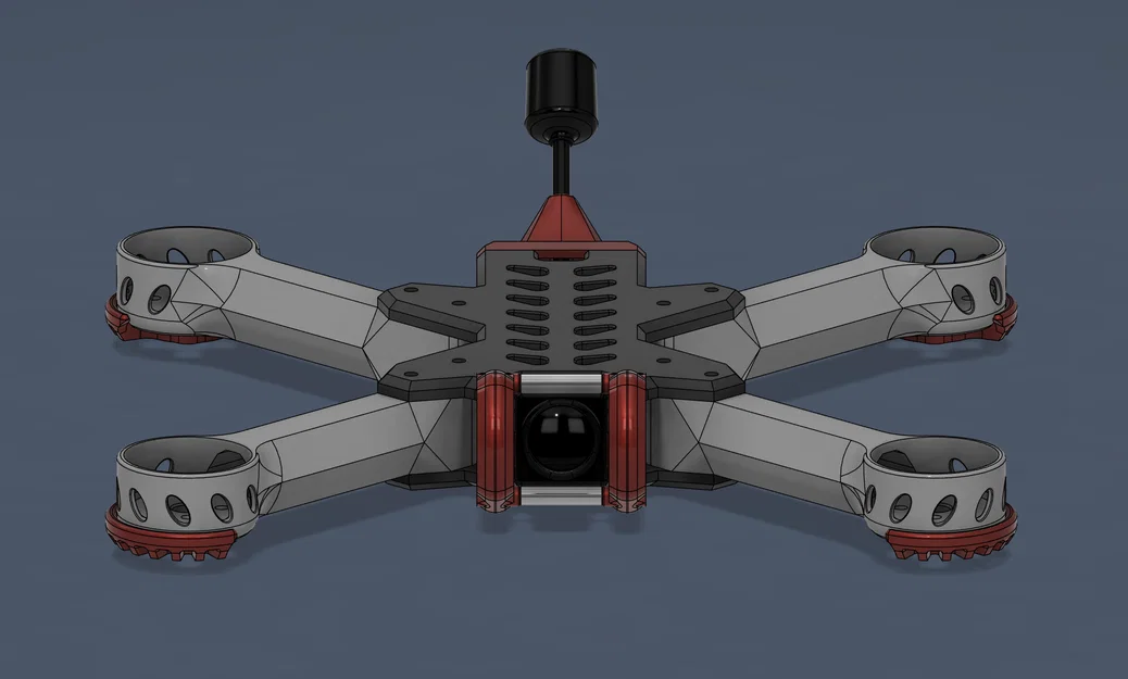 Dragonfly FPV Drone – Khung quad 5" in 3D modular - Image 13