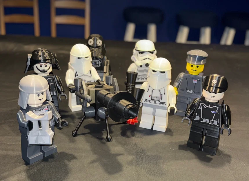 Star Wars Imperial Officer Brick MegaFigure (5:1 Scale) – Mô hình in 3D - Image 4