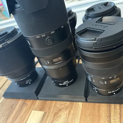 Khay giữ lens ngàm Nikon Z cho Gridfinity (2x2/3x3/4x4)