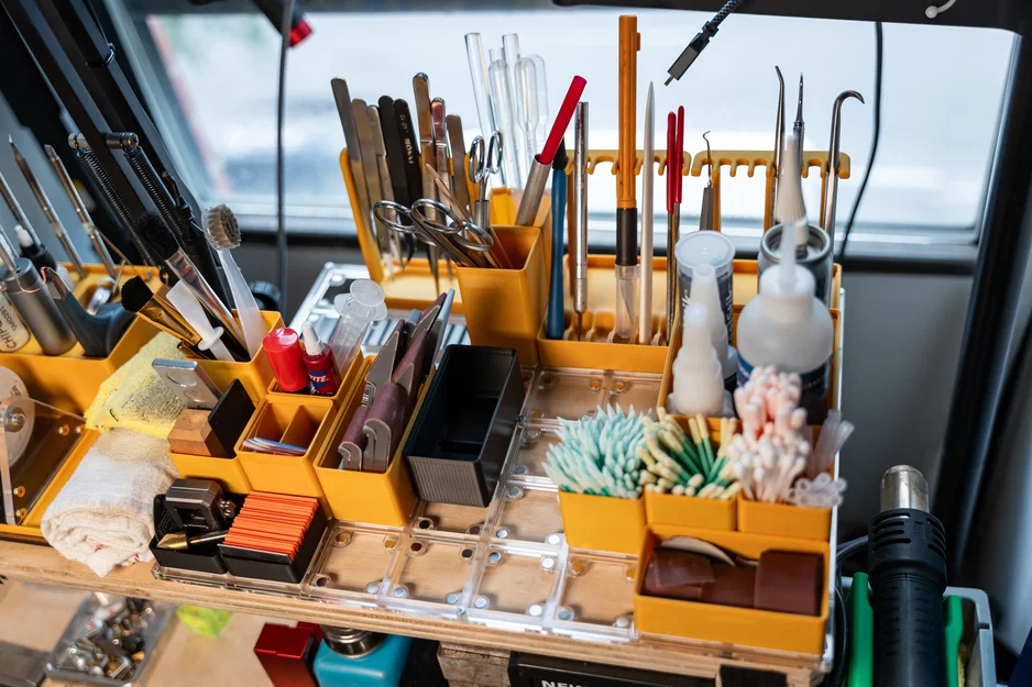 Đế Gridfinity cắt laser Parametric, có/không nam châm (Fusion360) - Image 6