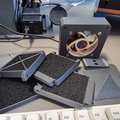 Máy lọc không khí và hút khói mini in 3D cho góc kỹ thuật