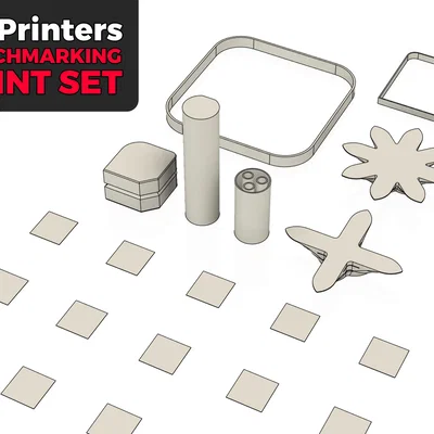 Bộ mẫu test máy in 3D (UPDATE V3) – 3D Printers Testing Print Set