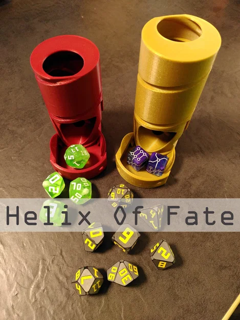 Helix Of Fate – Tháp Xúc Xắc (Dice Tower) kèm khay - Image 1