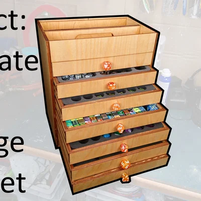 Tủ Ngăn Kéo Lưu Trữ Xúc Xắc (Dice Storage Drawer Cabinet)