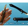 Dao mổ gấp bỏ túi | folding scalpel knife | (v.1 - cho 1 lưỡi) - Thumbnail 1