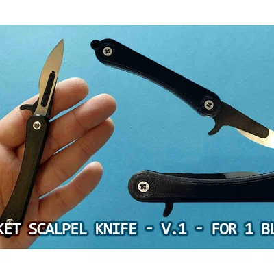 Dao mổ gấp bỏ túi | folding scalpel knife | (v.1 - cho 1 lưỡi)