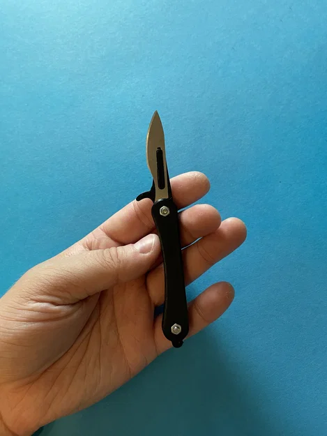 Dao mổ gấp bỏ túi | folding scalpel knife | (v.1 - cho 1 lưỡi) - Image 2