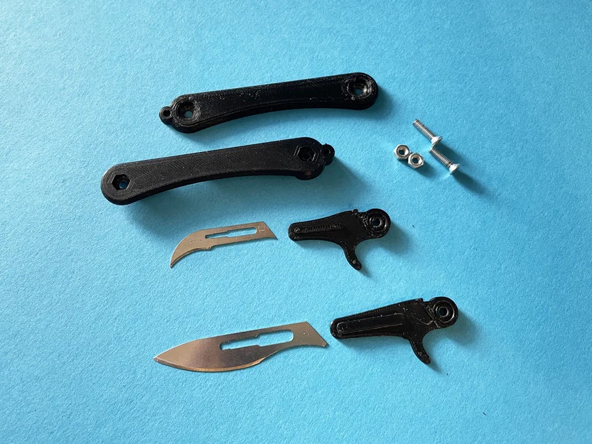 Dao mổ gấp bỏ túi | folding scalpel knife | (v.1 - cho 1 lưỡi) - Image 7