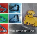 Bộ khuôn cắt bánh quy khủng long (dino) 5 món - Thumbnail 1