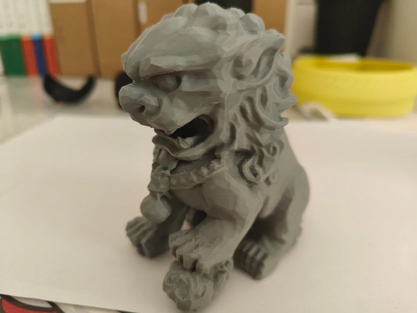 Tượng Sư Tử Đá (Stone Lion) 3D - Mô hình trang trí để bàn cực ngầu - Image 1
