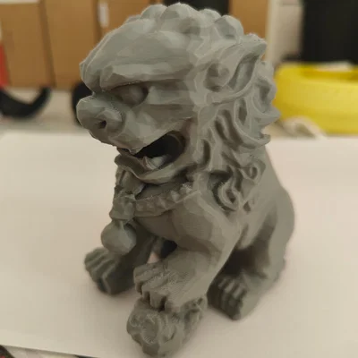 Tượng Sư Tử Đá (Stone Lion) 3D - Mô hình trang trí để bàn cực ngầu