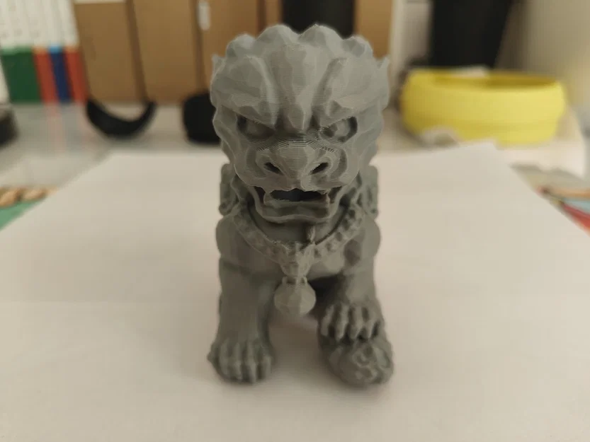 Tượng Sư Tử Đá (Stone Lion) 3D - Mô hình trang trí để bàn cực ngầu - Image 2