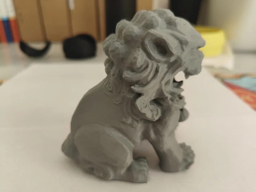 Tượng Sư Tử Đá (Stone Lion) 3D - Mô hình trang trí để bàn cực ngầu - Image 4