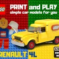 Mô hình xe LEGO Renault 4L in 3D độc đáo cho bé và gia đình - Thumbnail 1