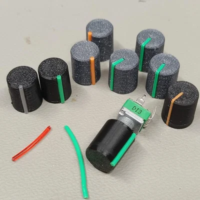 Núm vặn cho pot Eurorack (6mm trục D)