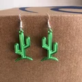 Bông tai mặt dây chuyền xương rồng (EARRING CACTUS PENDANT) - Thumbnail 1