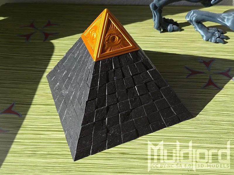 Hộp đựng kim tự tháp Illuminati (in 2 phần) - Image 3