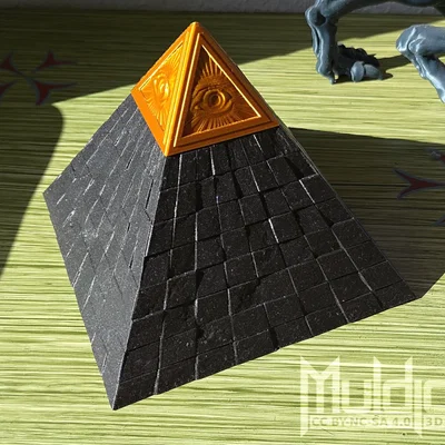 Hộp đựng kim tự tháp Illuminati (in 2 phần)