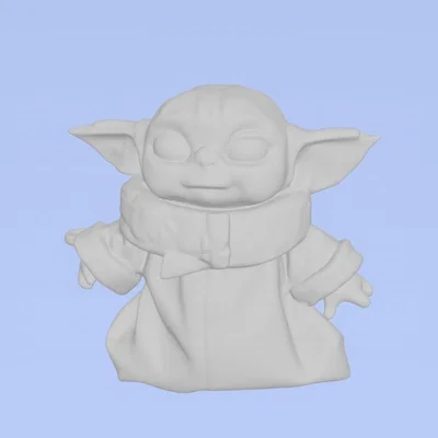 Mô hình 3D Grogu Baby Yoda phong cách Funko Pop trang trí
