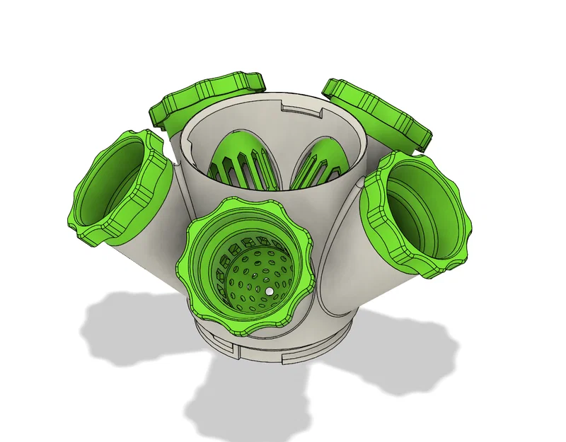 Tháp Thủy Canh Modular (cải tiến chậu & module 5-way) - Image 1