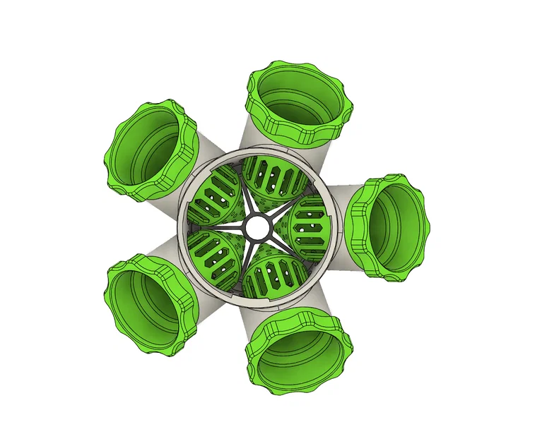 Tháp Thủy Canh Modular (cải tiến chậu & module 5-way) - Image 2