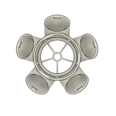 Tháp Thủy Canh Modular (cải tiến chậu & module 5-way)