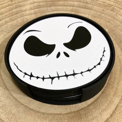 Bộ đế lót ly Jack Skellington 3D - Món quà tuyệt vời cho fan