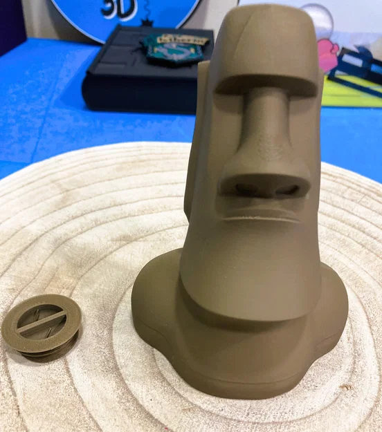 Ống heo tiết kiệm hình tượng Moai (Moai Piggy Bank) in 3D độc đáo - Image 2