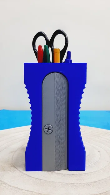 Ống cắm bút 3D hình gọt bút chì độc đáo cho bàn làm việc - Image 2