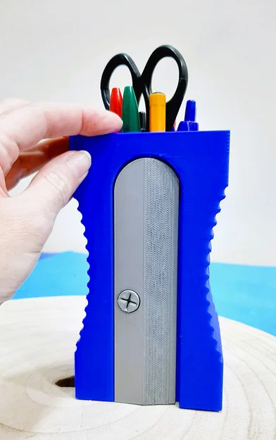 Ống cắm bút 3D hình gọt bút chì độc đáo cho bàn làm việc - Image 4