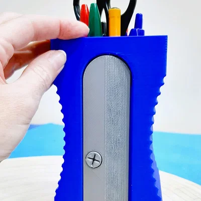 Ống cắm bút 3D hình gọt bút chì độc đáo cho bàn làm việc