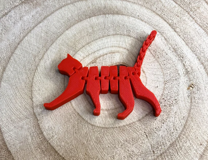 Mô hình mèo cử động linh hoạt (Articulated Cat) in 3D dễ thương - Image 1