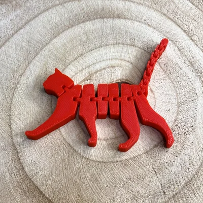 Mô hình mèo cử động linh hoạt (Articulated Cat) in 3D dễ thương