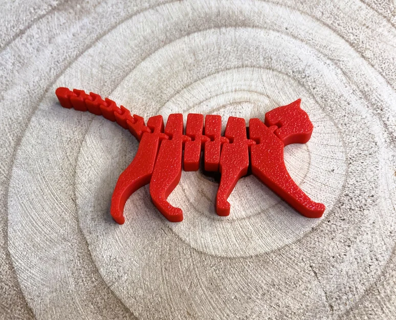 Mô hình mèo cử động linh hoạt (Articulated Cat) in 3D dễ thương - Image 2