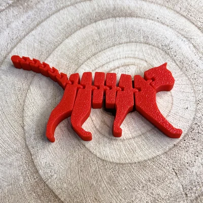 Mô hình mèo cử động linh hoạt (Articulated Cat) in 3D dễ thương