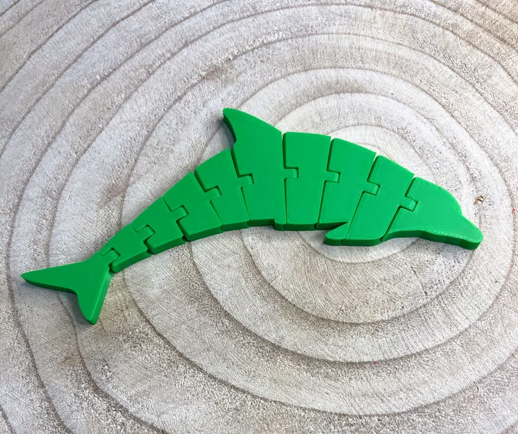 Mô hình cá heo khớp nối 3D linh hoạt (Articulated Dolphin) - Image 1