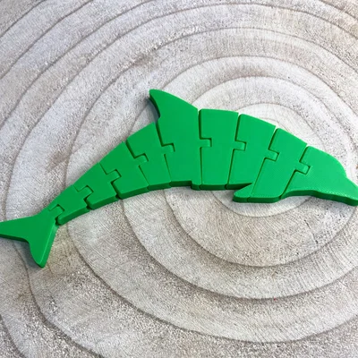Mô hình cá heo khớp nối 3D linh hoạt (Articulated Dolphin)