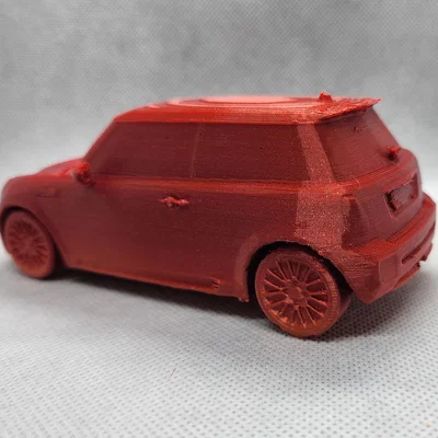Mô hình Mini Cooper 3D thiết kế tối ưu cho in ấn chất lượng cao