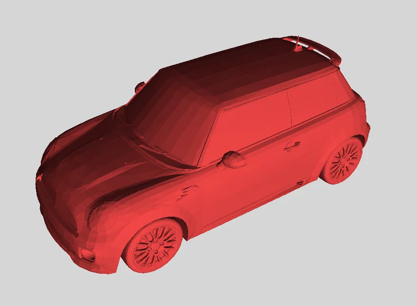 Mô hình Mini Cooper 3D thiết kế tối ưu cho in ấn chất lượng cao - Image 4
