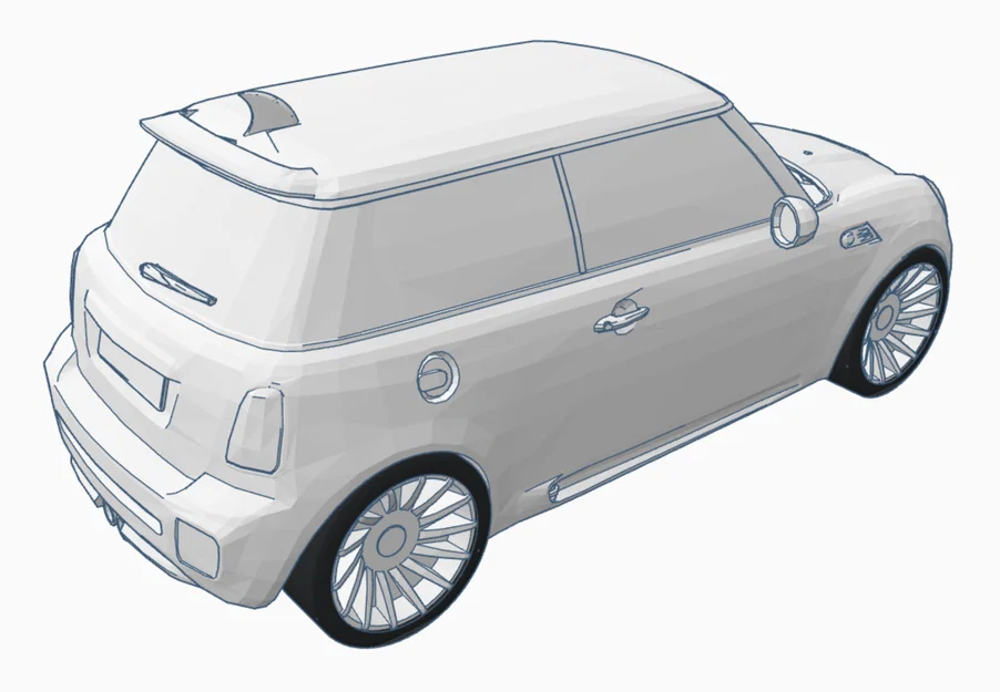 Mô hình xe Mini Cooper Works tỉ lệ 1/43 in 3D sắc nét - Image 2