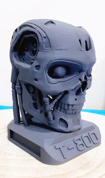 Mô hình 3D ống cắm bút Terminator T-800 siêu ngầu cho bàn làm việc - Image 2