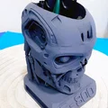 Mô hình 3D ống cắm bút Terminator T-800 siêu ngầu cho bàn làm việc - Thumbnail 3