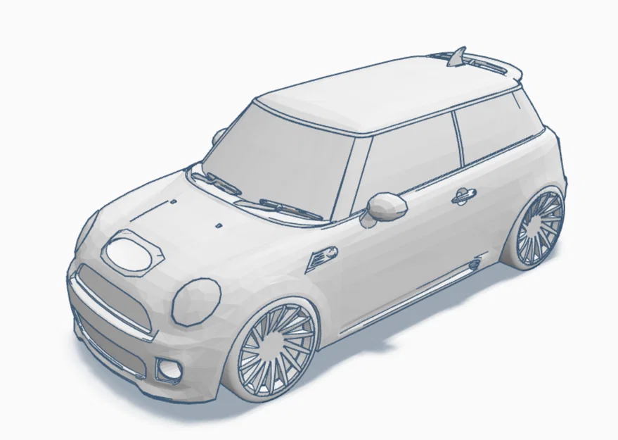 Mô hình xe Mini Cooper Works tỉ lệ 1/43 in 3D sắc nét - Image 4