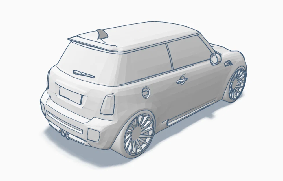 Mô hình xe Mini Cooper Works tỉ lệ 1/43 in 3D sắc nét - Image 5