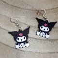 Mẫu bông tai Kuromi dáng ngồi 3D siêu đáng yêu - Thumbnail 1
