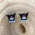 Mẫu bông tai Kuromi dáng ngồi 3D siêu đáng yêu - Thumbnail 2