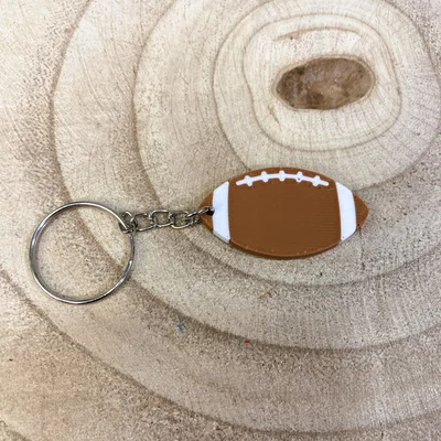 Móc khóa hình quả bóng bầu dục (American Football) in 3D độc đáo