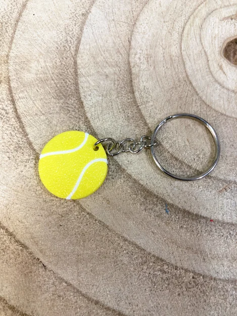 Móc khóa hình quả bóng Tennis 3D - Phụ kiện thể thao độc đáo - Image 2