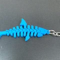 Móc khóa cá mập khớp nối (Articulated Shark Keychain) - Thumbnail 1